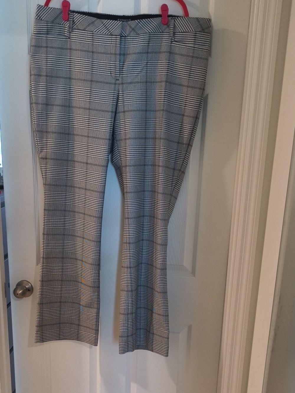 Plaid Dress Pants - Gray